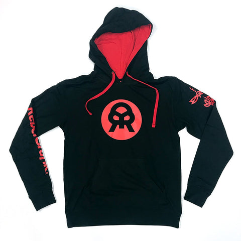 Hoodie Black Red Classic Logo