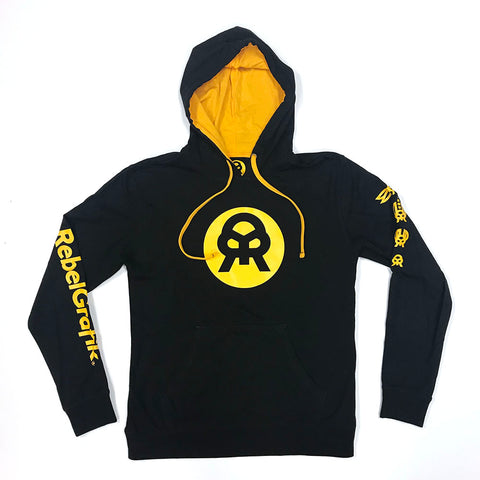 Hoodie Black Yellow Classic Logo