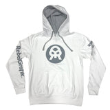 Hoodie White Gray Classic Logo