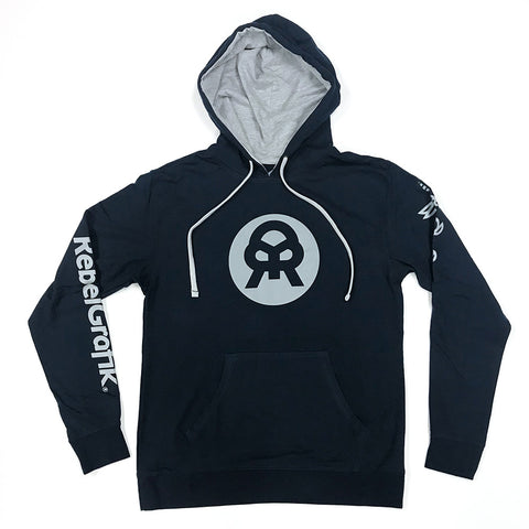 Hoodie Navy Gray Classic Logo