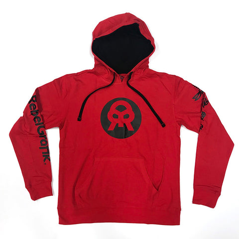 Hoodie Red Black Classic Logo